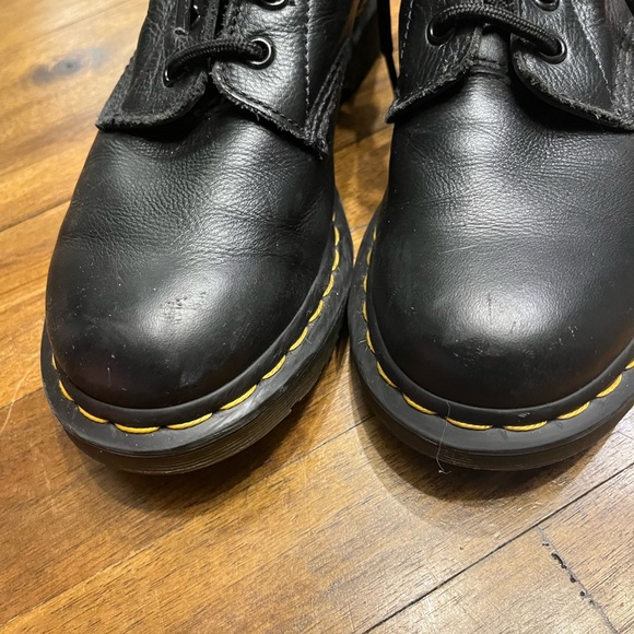 Dr Martens Soft Leather Pascal Black Combat Boots 7 - Picture 7 of 8